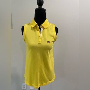 Tommy Hilfiger Yellow Sleeveless Polo S